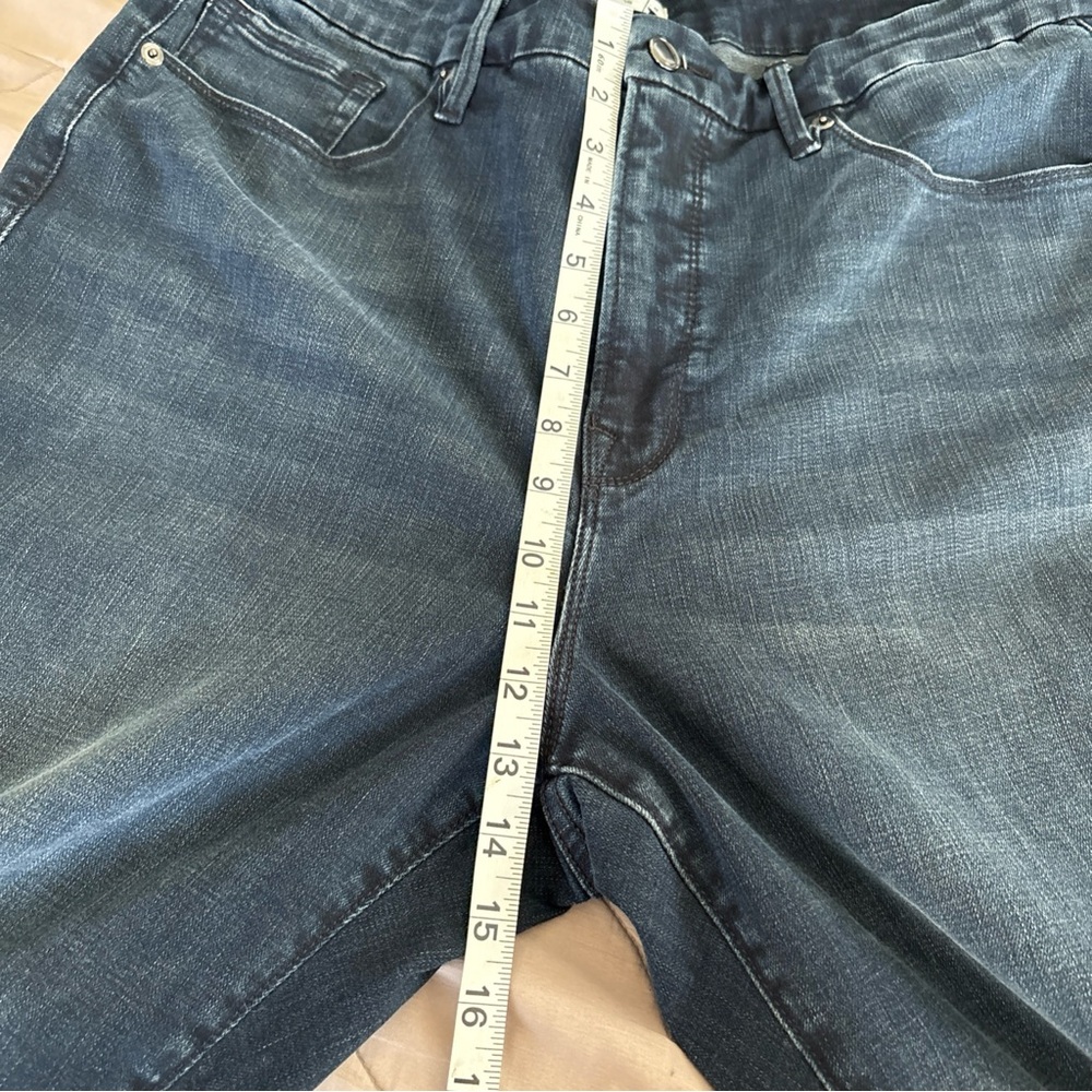 Good American Jeans Skinny Ankle Dark Wash Blue Stretch Denim size 18 - Picture 7 of 13